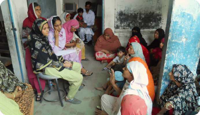 A 4-marla house in the suburban, industrial area of Kot Lakhpat converted into a school - Batch of 60 students.