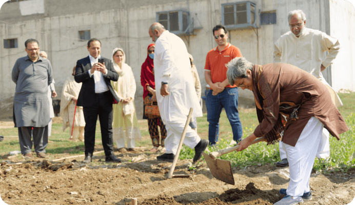 senior management working in land